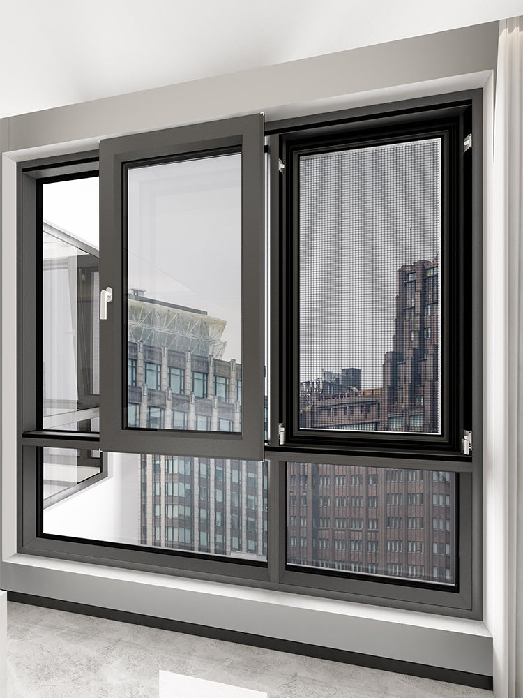 Modern Window Design Soundproof Hurricane Impact Double Glazed Aluminum Sliding Windows