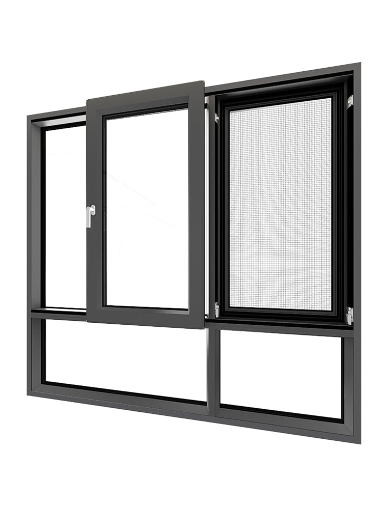 Modern Window Design Soundproof Hurricane Impact Double Glazed Aluminum Sliding Windows