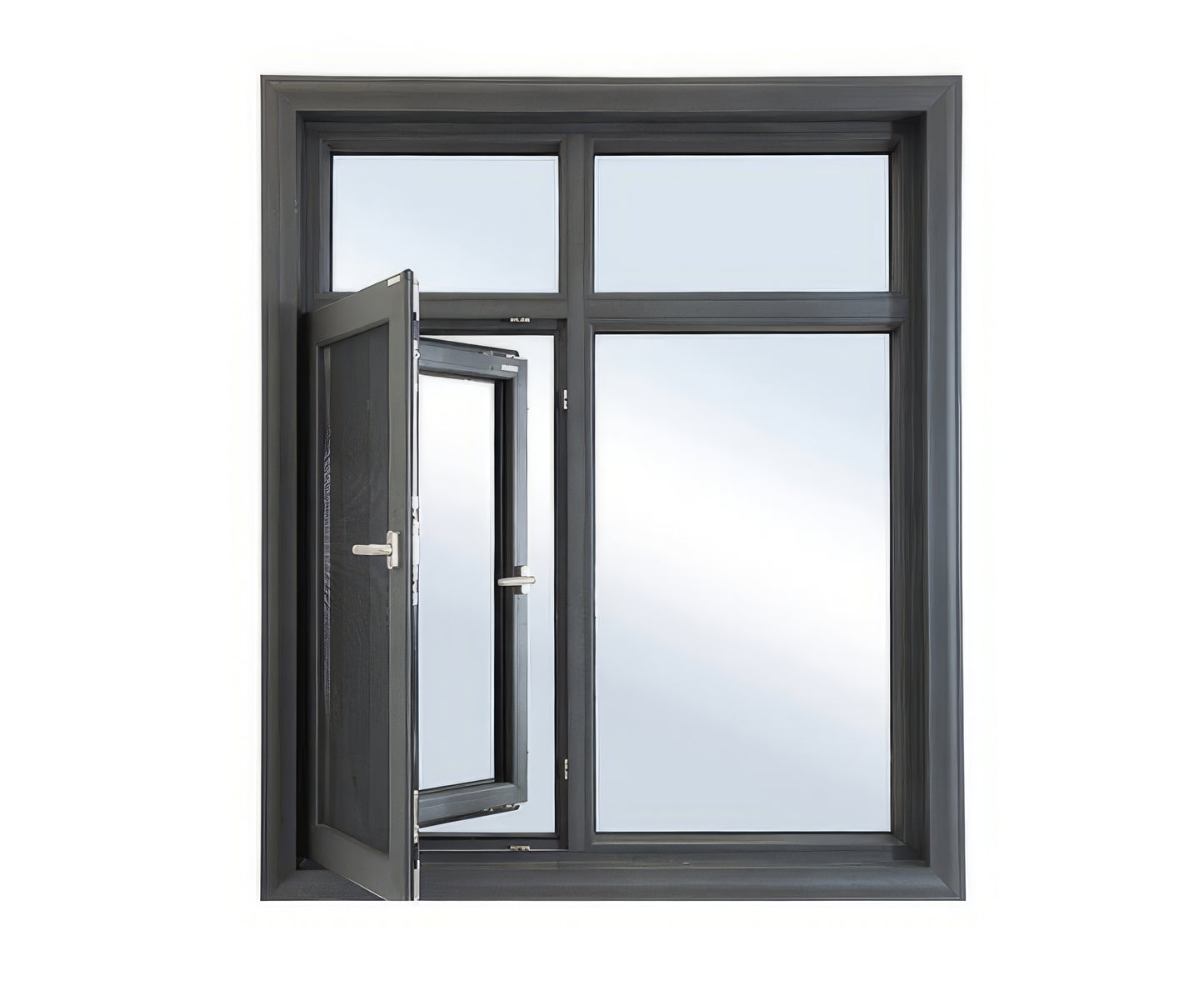 European standard soundproof double glazing aluminum tilt and turn windows hotel aluminum frame glass casement windows