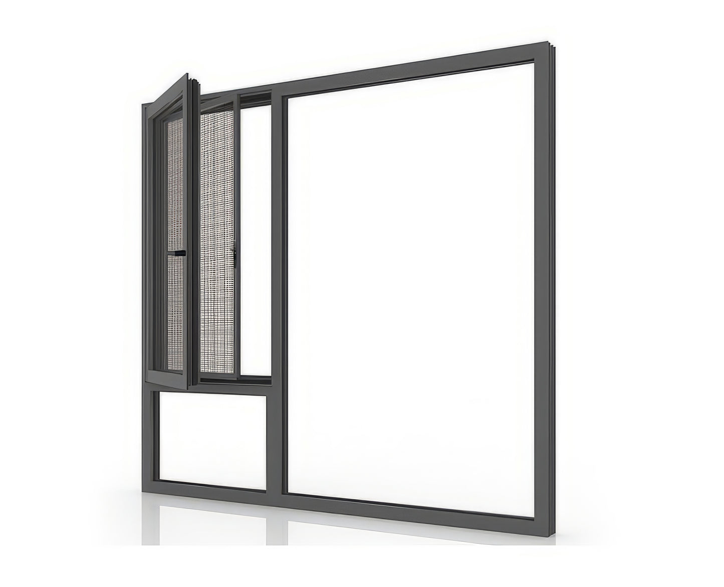 European standard soundproof double glazing aluminum tilt and turn windows hotel aluminum frame glass casement windows